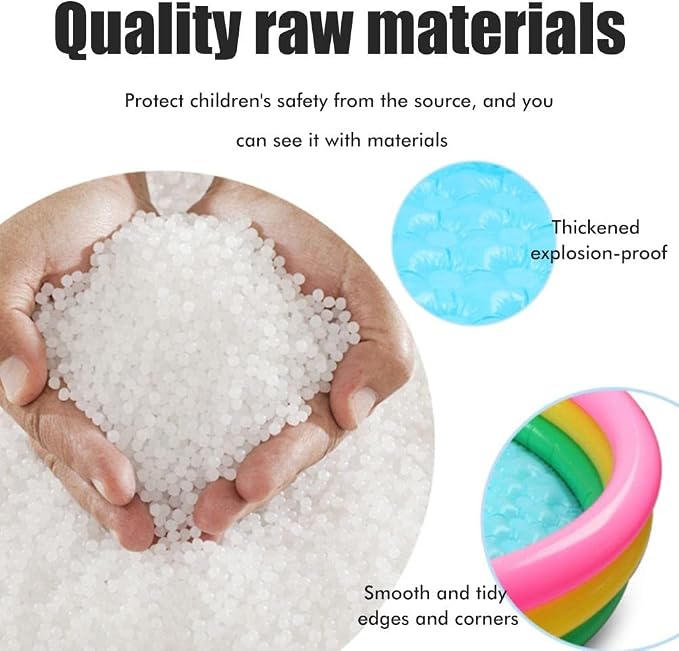 60cm/90cm/114cm Swimming Pool 3 Color Rainbow Round PVC Inflatable Little Pump Pool Blow Up Padding Pool (As Shown in the Figure #69)