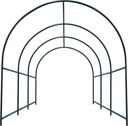 YardGrow Greenhouse Frames for Larger Hot Garden House Support Arch Frame Climbing Plants/Flowers/Vegetables Outdoor (9.8x7x7.2 FT)
