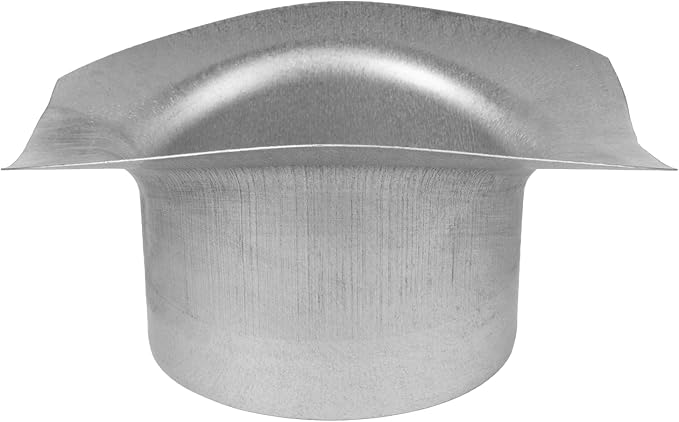 Repa Market Round 90 Degree Splitter for 10” Duct - 4" Outlet Branch Connector - Galvanized Steel Saddle Takeoff, Heavy Duty Supply/Exhaust Air Ventilation Duct Work Collar, Range Hood Duct Adapter