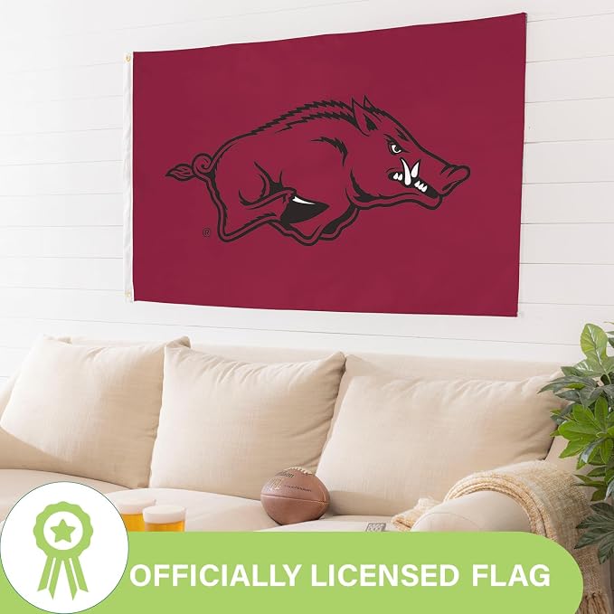 NCAA University of Arkansas Flag