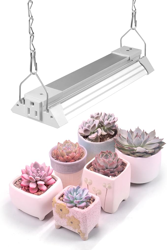 Barrina TX18 1FT LED Grow Light, 18W(90W Equivalent), High PPFD, Super Bright, Full Spectrum Hanging Grow Light from Seedling to Flowering, Vegetables with On/Off Switch, Linkable, 1 Pack