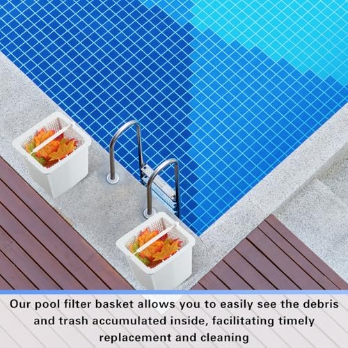 FillTouch 3 Pcs SPx1600M Skimmer Basket Replacement Strainer Basket Compatible with Hayward Super Pump Hayward SP2607x10 SP2615x20XE SP1615x20 Inground Pool Pump, Filter Replace SP1600M(White)