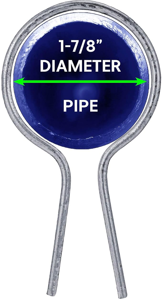 1-7/8" 11 Gauge Preformed Chain Link Fence Twist Tie Wire for Installing Chain Link Mesh. 300 Count