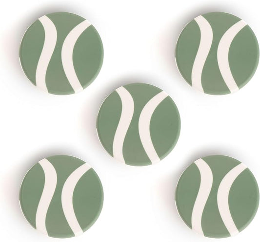 Gardyn Caps for Hydroponics Growing System - 5 Pack, Sage Green | For your Gardyn indoor garden, solution for a cleaner & more beautiful garden when growing fewer than 30 plants