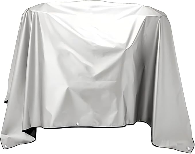 Jumbo Machine Cover - Breathable, Rust Preventing, Water & Dust Proof, Tear Resistant Silver (Silver+Black, 27.56*36.22)