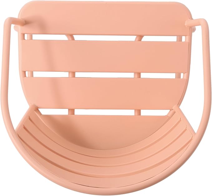 Christopher Knight Home Adley Outdoor Bistro Set, 3-Piece Bistro Table and Chair Set of 2, Patio Furniture Set with Iron Frame, Bistro Dining for Poolside Garden Cafeteria, Matte Coral