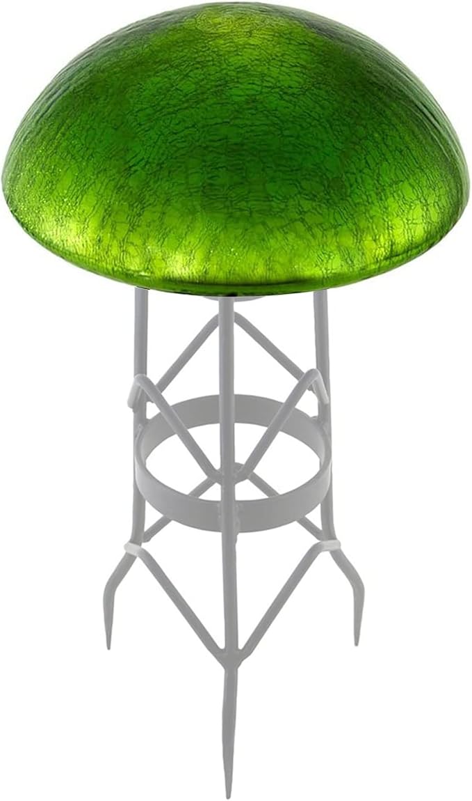 Achla Designs Glass Toadstool Mushroom Gazing Ball - Fern Green