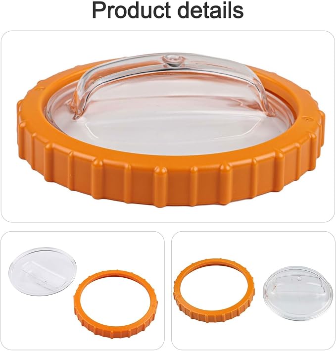 Pre-Filter Cover with Orange Nut P07018 for Sand Pump Lid P07019, Fits Models 58486 58497 58499 Made in 2023 or Later,ABS Construction, sand filter pump lid replacement 2 Pack