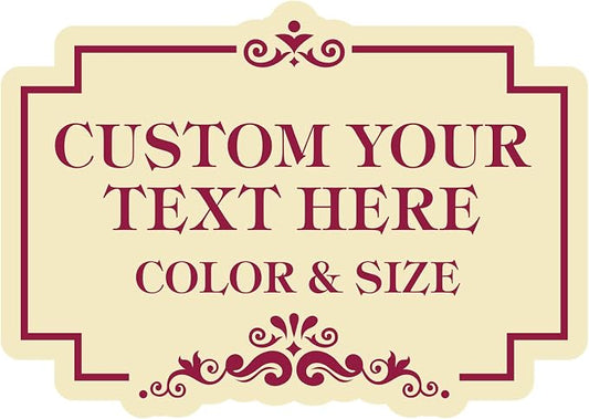 Custom Sign Outdoor Metal - Personalized Sign for Outside House,Deliver Delivers,Road,Pool,Yard,Garden,Porch,Backyard,Business,Fade Resistant Highly Visible 10 x 7 inch