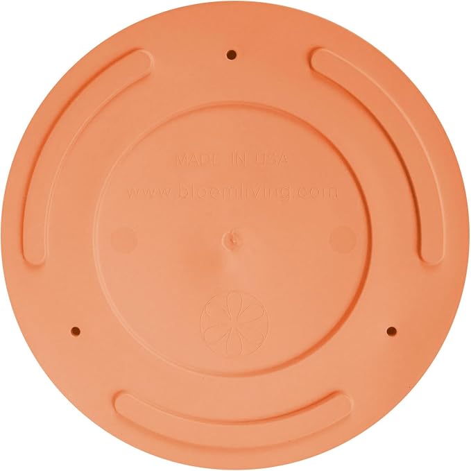 Bloem Mathers Planter w/Saucer Tray 10" Muted Terra Cotta