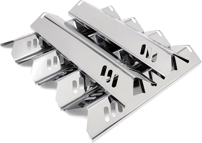Criditpid Grill Replacement Parts for Dyna Glo 6 Burner DGB610SSP DGF600SSP DGF493BNP DGF510SBP DGH483CRP DGF493PNP, 15 inch Grill Heat Plates Shield for Outdoor Gourmet Grill Parts GR2205723-OG-00.