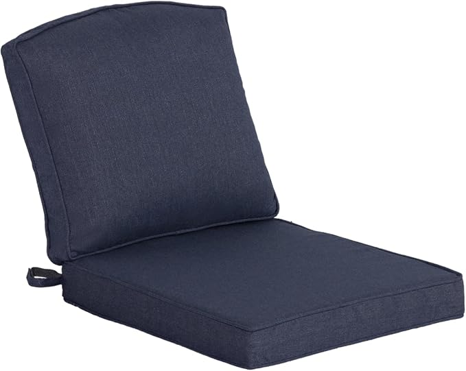 20"x21.5" Outdoor Deep Seat Patio Cushions Set of 1, Outdoor Chair Cushions Bottom Resilient Foam Filling Water-Resistant UV Resistant Weather Resistant with YKK Zippers,Sky