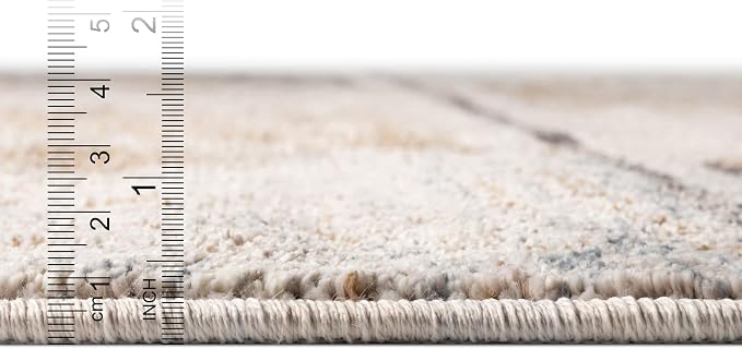 Unique Loom Eco Southwestern Collection Area Rug - Ely (Round 3' 3" x 3' 3", Ivory/Black)