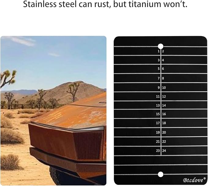 Seed Phrase Storage – Made from Pure Titanium, Dual Plates with Steel Imprint, Tamper-Proof with Lock Screws & Anti-Tamper Labels, Rustproof, Fireproof, Corrosion-Resistant,