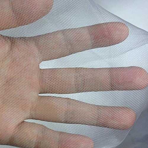 Roll Packed 4x100FT Garden Netting, Fine Mesh Pest Barrier Protect Your Plant Fruits Flower, Insect Bird Protection Netting for Raised Beds Greenhouse Hoops