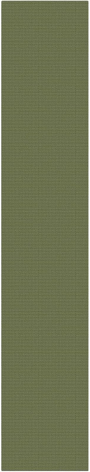 KOZYFLY 3x14 Runners Rugs for Hallway, Long Washable Runner Rug, Non Slip Rubber Backed Kitchen Runner, Flatweave Entryway Rug, Floor Carpet for Entry, Aisle, Hall, Olive Green/Earthy Green