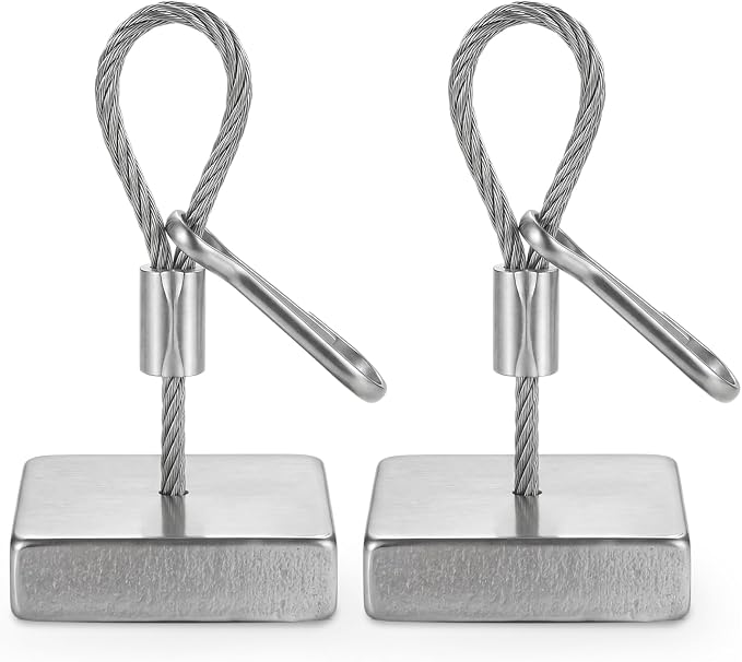 Zonon 2 Pack Stainless Steel Headstone Flower Arrangement Anchor Cemetery Wreath Holder with Rope and Hooks for Outdoor Grave Flower Saddle Wreaths Memorial Day Decoration