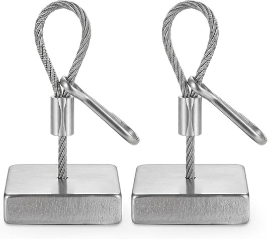 Zonon 2 Pack Stainless Steel Headstone Flower Arrangement Anchor Cemetery Wreath Holder with Rope and Hooks for Outdoor Grave Flower Saddle Wreaths Memorial Day Decoration