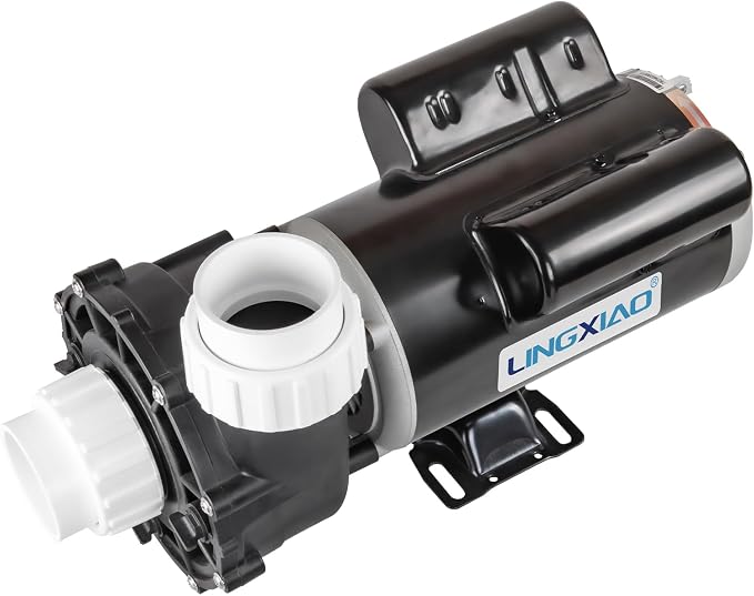 Hot Tub SPA Pump 2HP, 115V, 48 Frmae LX SPA Pump Motor, Energy Efficiency, Low Noise (Model: 48WUA2001-2/6)