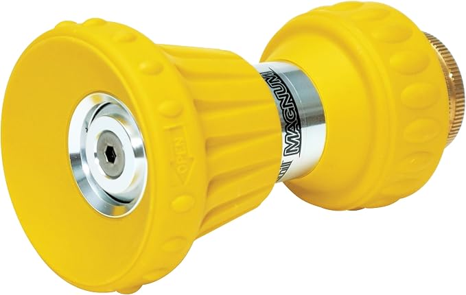 Underhill Magnum Garden Water Hose Nozzle, Sprayer, 37 GPM 80 PSI, 3/4-Inch Thread Inlet, Jet, Soak, Fan, Metal and Rubber, Adjustable, NG450