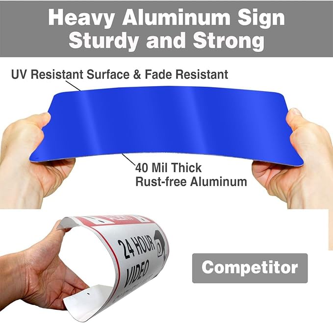 Personalized signs,Aluminum Weatherproof Metal Sign Multiple Sizes Custom Personalized Text And picture Here,hazard sign,garden sign,custom door sign,Customised business signs(18 * 14 IN,Red)