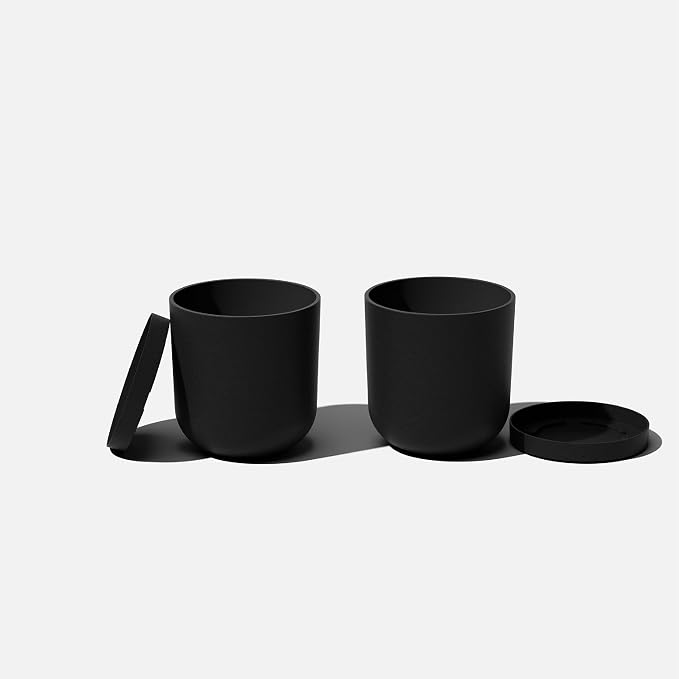 Veradek Mason Series Lima Planter - Round Planter for Indoor or Outdoor Porch/Garden | Made from Plastic-Stone Composite with Drainage Holes | Modern Décor for Succulents, Flowers, Small Plants