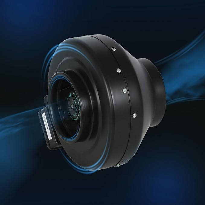 Hurricane Commercial Grade Inline Fan for Phresh & Black Ops Carbon Filters, Ideal-Air Ducting and Clamps and Titan Controls Ventilation Controllers
