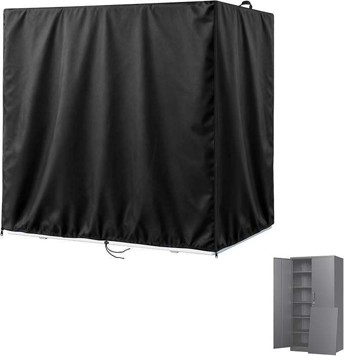 Kasla Storage Cabinet Cover, Outdoor Chest Storage Waterproof Cover, Weatherproof Cabinets Covers for Kitchen Patio Garden Backyard (36"L×18"W×72"H)