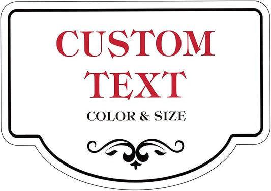 Custom Sign - Custom Sign Outdoor Metal,Personalized Metal Signs for Outside,Yard,Wall,Office,Business,Garden,Gate,Porch,Garage Ultra Clear Waterproof 18 x 12 inch