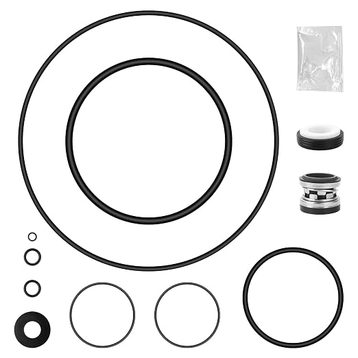 O-Ring Rebuild Repair Kit, for Jandy,Zodiac,FloPro & VS FloPro,FHPF, FHPM | Pool Pump Seal Gasket,Valve Kit,Diffuser/Impeller/Backplate/Tail Piece/Union/Drain Plug/Trap Lid (O-Ring) PS-3890 Shaft Seal