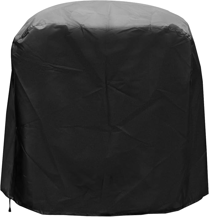 QWORK Dustproof Miter Saw Cover, 2 Pack Waterproof Covers, 210D Oxford Cloth with Bottom Drawcord Fits Most Miter Saws, Planers, Machine Tools, Black