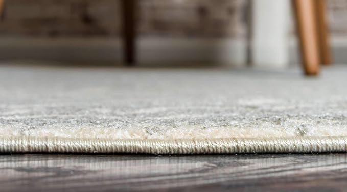 Unique Loom Fez Collection Tribal, Moroccan, Bohemian Area Rug (3' 3 x 3' 3 Round, Gray/ Beige)