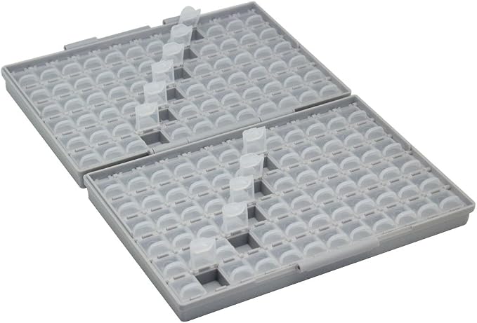 AideTek 4 units BOX-ALL-144 Compartments Empty Enclosure SMD SMT Organizer Great Surface Mount Components Organizer