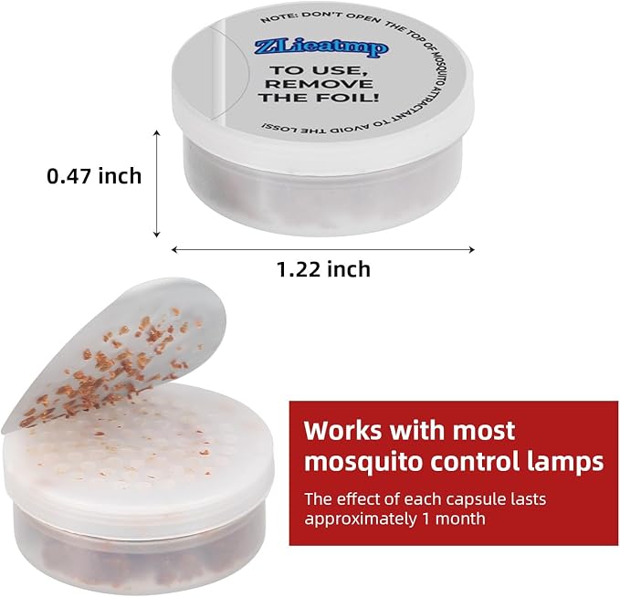 2026 Upgraded Pest Lures for Bug Zappers, 9 Pack Mosquitos Lure, 270 Day Lasting Lure Mosquito Attractant Bait Refill for Fly Traps, High Catch Rate Mosquito Attractant Indoor/Outdoor Traps
