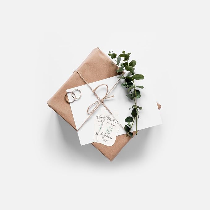 15pcs Green Baby Bottle-Shaped Gift Tags with Wildflower Seeds - Writable Gift Wrap Tags for Baby Showers, Mother's Day Present, Party Favors, DIY Crafts, & Earth Day Decorations