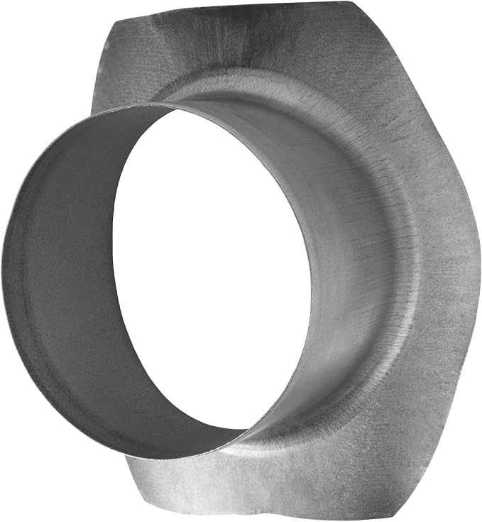 Repa Market Round 90 Degree Splitter for 10” Duct - 4" Outlet Branch Connector - Galvanized Steel Saddle Takeoff, Heavy Duty Supply/Exhaust Air Ventilation Duct Work Collar, Range Hood Duct Adapter