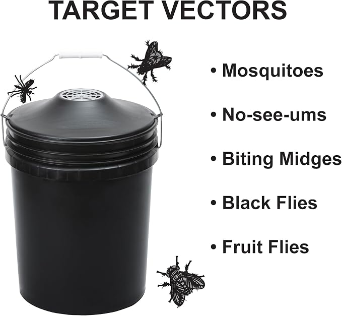 STUCK Pro AGO Mosquito Trap, Naturally Attract & Capture Container-Breeding Mosquitoes, Pet & Kid Safe, Just Add Water & Attractant & Place on a Bucket (Bucket Not Included)