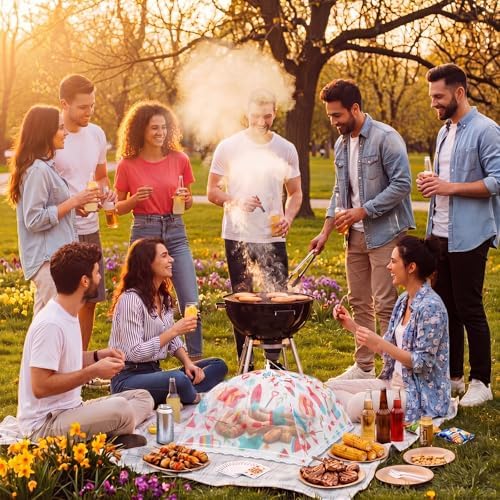 12 Pcs Mesh Food Covers for Outside Pop-up Tents, Summer - Image 5