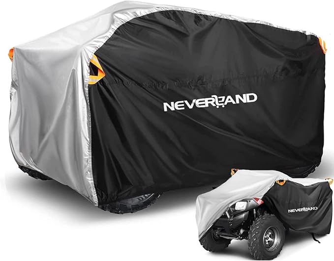 NEVERLAND ATV Cover Waterproof Heavy Duty XXXL Universal Quad Cover Outdoor Storage Cover 4 Wheeler Rain Cover All Weather for Polaris Sportsman Yamaha Honda Kawasaki Quad Bike