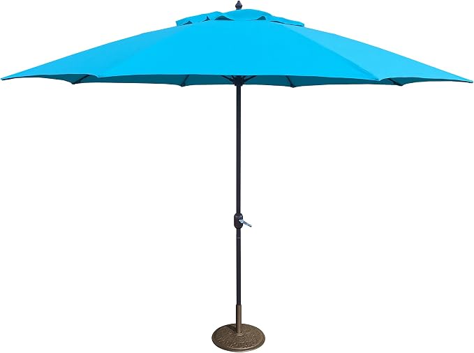 Tropishade 11' Umbrella with Premium Turquoise Olefin Cover (Base not included)