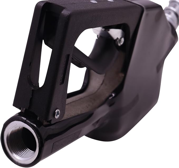 Automatic Fuel Nozzles 3/4" NPT Auto Shut Off Heavy Duty Fuel Transfer Pump Nozzle with Splash Guard,13/16" Spout, 3-notch Hold Open Clip Used for Gasoline Diesel Kerosene E15 up to B20,E15