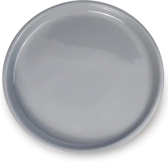 Plant Tray for Pots - Ceramic Plant Saucer 12 inch Plant Drip Tray for Drainage Plant Plate to Catch Water Indoor Plants Large Plant Saucer for Outdoors Flower Pot Saucer Gray