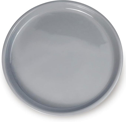 Plant Tray for Pots - Ceramic Plant Saucer 12 inch Plant Drip Tray for Drainage Plant Plate to Catch Water Indoor Plants Large Plant Saucer for Outdoors Flower Pot Saucer Gray