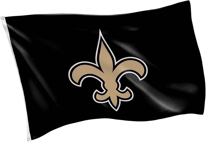 Team Sports America NFL New Orleans Saints 3 x 5 Outdoor Durable House Flag with Grommets | Sport Team Flag & Banner | Indoor Wall Decoration for Room