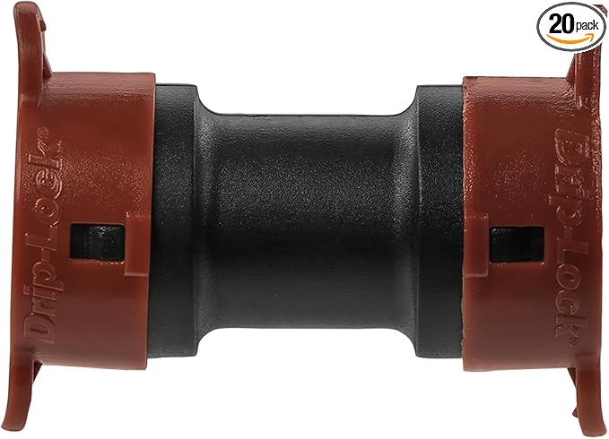 20-Pack Orbit 67491 1/2" Drip-Lock Drip Irrigation Coupling