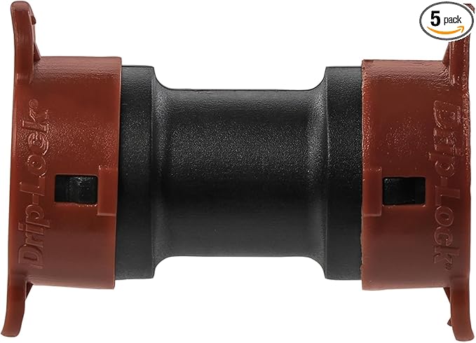5-Pack Orbit 67491 1/2" Drip-Lock Drip Irrigation Coupling