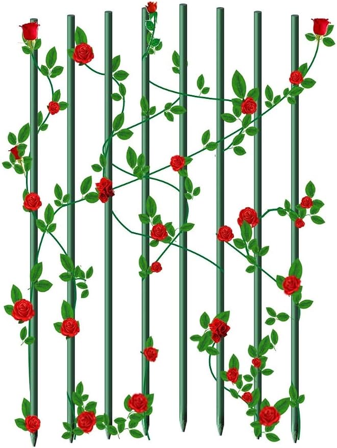 72-Inch Garden Stakes, 5/16-Inch Dia Plant Stakes for Orchid Sunflower, 50pack 6ft Robs