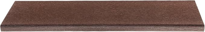 Polywood 60" Mahogany Vineyard Bench and 18" Mahogany Long Island Side Table Bundle