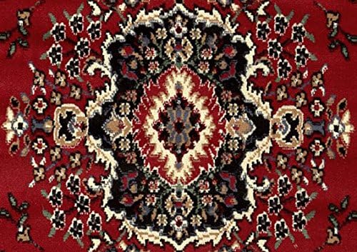 Home Dynamix Premium Sakarya Traditional Medallion Area Rug, Red/Black, 3'7"x5'2"