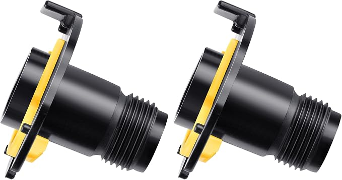2Pcs Hose Reel Connector with Yellow Retainer Clip Part Compatible with S-uncast Model Hose Reels (2)